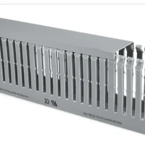 HellermannTyton Wiring duct 60x80 mm, 2000 mm, PVC, grey