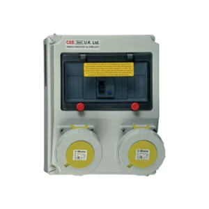 CEENorm Surface Mounting Multi Socket Outlet Protected 16A 110V 3P IP67 A Type