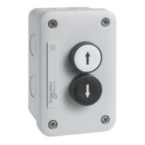 Schneider Electric Control station XAL-E, white pushbutton 1 NO+black pusbutton 1 NO