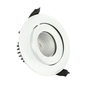 Integral Downlight Fire Rated LED Tilt 6W 4000K 450lm 92mm White Dimmable