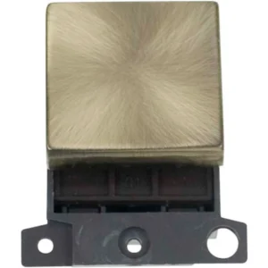 Click Scolmore Switch Ingot DP 2 Module 20A Antique Brass