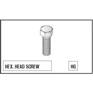 Unistrut Bolt Hexagonal 8.8 High Tensile M8X20mm Steel Hot Dipped Galvanised