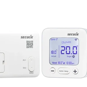 Secure Meters Secure 2 Channel Smart Thermostat with Receiver