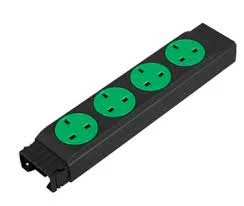 Legrand Module 4 Gang Socket Rotatable Double Pole+Clean Earth Green Individual 3.15A Fuse
