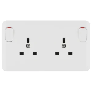 Schneider Electric Lisse 1-Gang to 2-Gang Convertor Switched Socket 13A 230V White