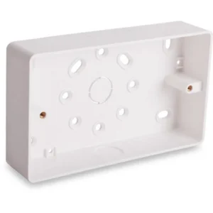 Newlec 32mm Distribution And Outlet Box Surface Type Twin Gang White