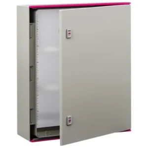 Newlec Enclosure RAL7035 600 x 600 x 200mm IP66 Light Grey GRP With Door