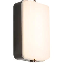 Knightsbridge MLA 230V IP54 5W LED Security Amenity Bulkhead C/W M-Sensor Black