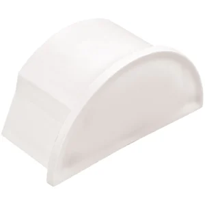 D-Line End Cap Smooth-Fit 50 x 25mm White