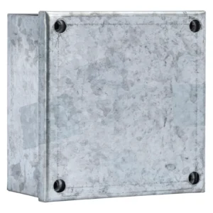 Newlec Adaptable Box 100 x 100 x 50mm Pre-Galvanised With Plain Sides