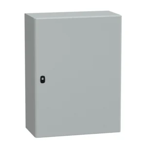 Schneider Electric Spacial S3D plain door w/o mount.plate. H800xW600xD300.IP66 IK10 RAL70