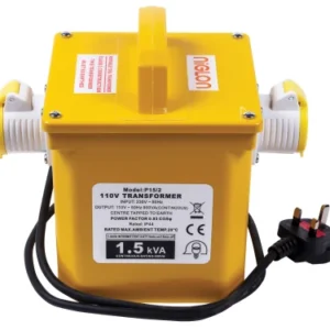 Niglon Transformer Portable Site IP44 1.5Kva 750Va 2X16A 110V 2M Lead