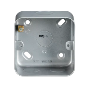 Knightsbridge MLA Metal Clad 1 Gang Back Box