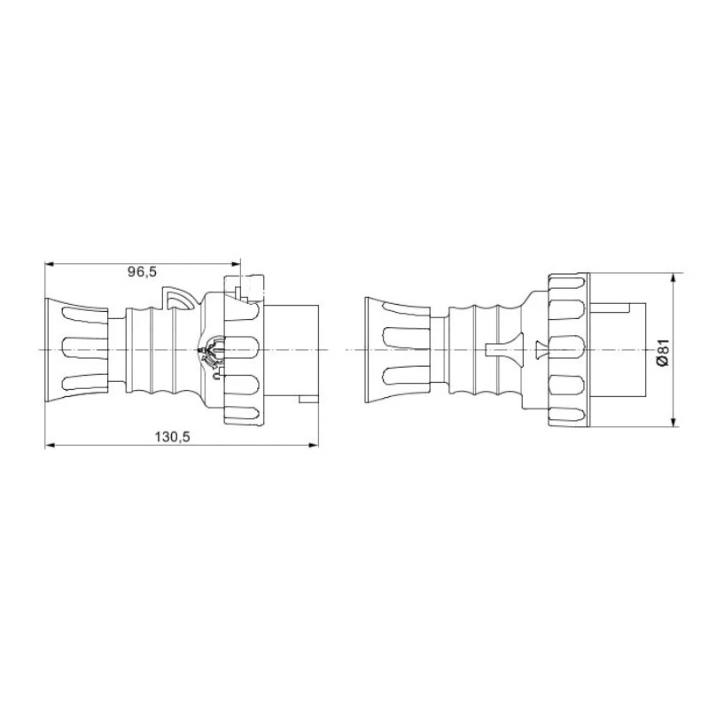 Gewiss Plug 3P+E 6H 16A 400V 50/60Hz Red Halogen Free Plastic IP66/Ip