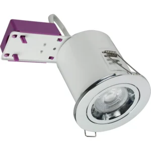 Robus STARLING 50W mains voltage steel fire rated downlight, IP20,