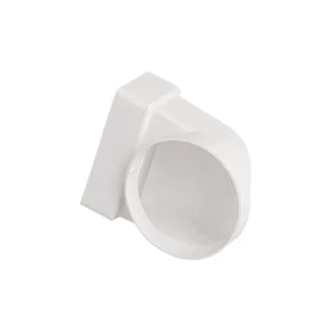 Newlec Flat Channel Duct Male Elbow 90Degree 204 x 60mm White