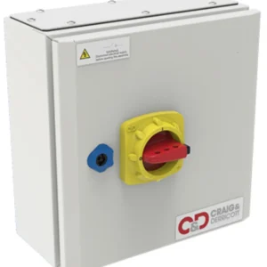 Craig & Derricott Switch Disconnector Isolator 3P&Neutral Link 63A Grey Sheet Steel Hin