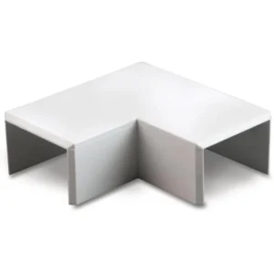 Newlec Mini Trunking Flat Angle Bend 90° Clip-On 25 x 16mm PVC White