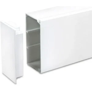 Newlec Mini Trunking End Cap Clip-on 50 x 50mm PVC White