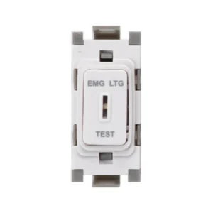 Deta Grid Switch 2 Way Module Key 20A White Marked Emg Lighting Test