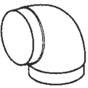 Manrose Bend 90° For 120mm Ducting