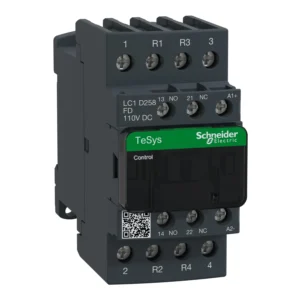 Schneider Electric Tesys D Contactor 4P (2 NO + 2 NC) AC-1 <= 440V 40A 110V DC Coil