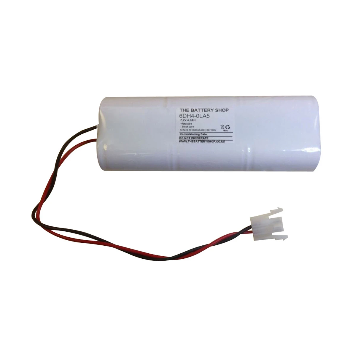 Yuasa 7.2V 4Ah Ni-Cad Rechargable Battery With Leads And Amp Connector - Image 3