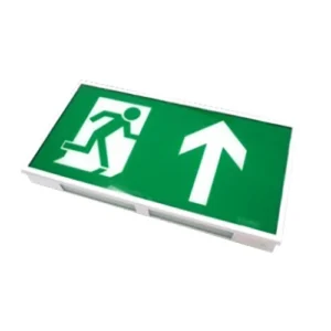 Channel Safety Systems Exit Sign Emergency LED Self Test Au Legend 2.1W White RAL 9003