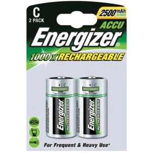 Energizer 1.2V 2500mAh C Rechargeable NiMH Battery 2/Pack