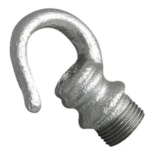 Metpro Malleable Steel Male Hook 20mm Galvanised Finish