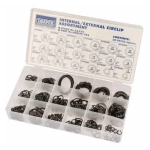 Draper Circlip Internal/External 285 Piece Set In Plastic Case