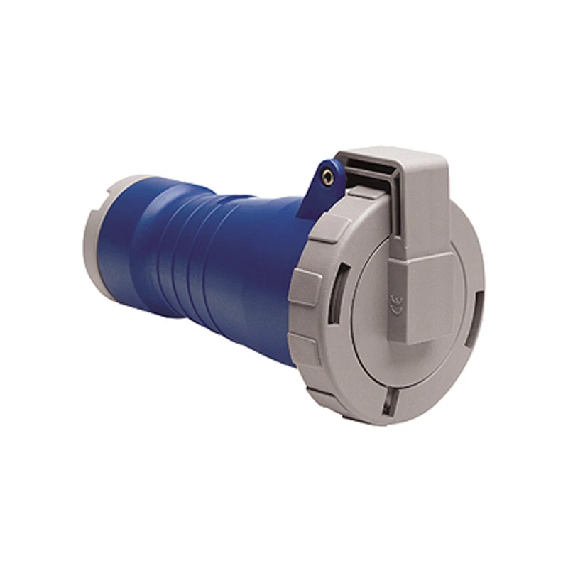 MK Electric Connector 2P+E IP67 16A 230V Blue