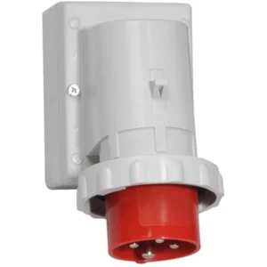 CEENorm Appliance Inlet Surface 3P+E IP67 16A 415V Red