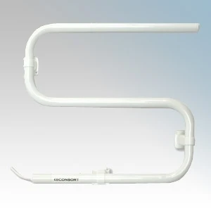 Consort Claudgen Towel Rail Heated Towel Dry Fitted Cable 30W White Low Surf Te