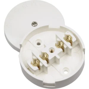 Click Scolmore Junction Box 4 Terminal Selective Entry 20A White