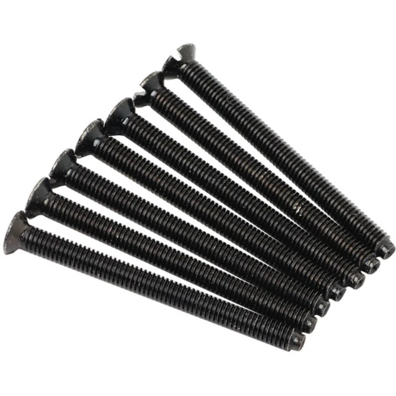Click Scolmore Black Nickel Define Flat M3.5 Diameter 40mm Long Screws (Bag 100)