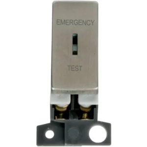Click Scolmore Switch Ingot DP Resistive Module Emergency Test 13A Stainless Steel