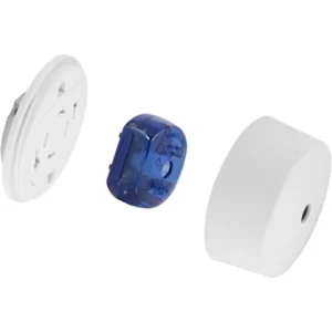 Click Scolmore Polar White Quick Connect Ceiling Rose Plug & Cover 70mm IP20 4 Pin 6A