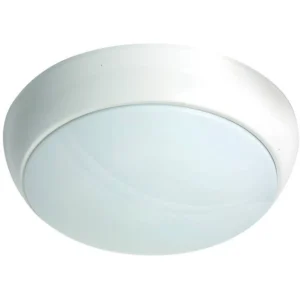 NVC Lighting Portland Round Decorative 15W LED Bulkhead IP65 840-850CCT Chrome Bezel