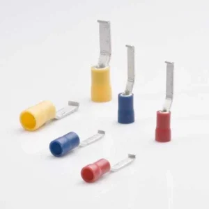 Cablecraft 1.5-2.5mm² Blue 3.2mm PVC Insulated Flanged Blade Terminals (pack=100)