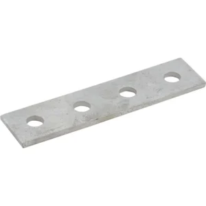 Newlec Channel Support Bracket Flat Straight 4 Hole Hot Dipped Galvanised [Pack=4]