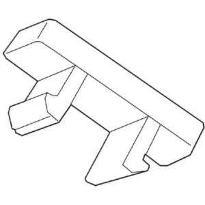 Cembre 5X10mm White Polycarbonate Terminal Marker For Phoenix, Entrelec & Wago - 5.2mm Pitch