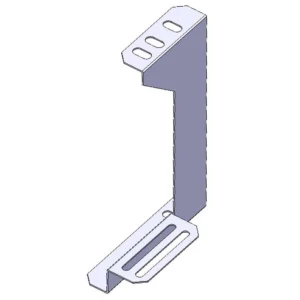Newlec Hanging Bracket G Type 100mm Pre-Galvanised Steel for Cable Tray & Trunking