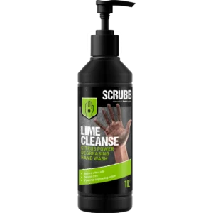 OrcaGel SCRUBB Lime Cleanse Degreasing Hand Wash 1L Bottle with Pump Top
