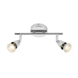 Saxby Spotlight Amalfi Twin Dimmable GU10 50W Chrome IP20