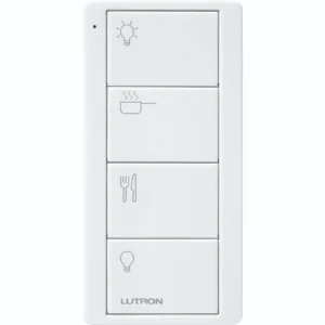 Lutron Pico Wireless 4-Button Scene Keypad: Kitchen Lighting Controller - Artic White