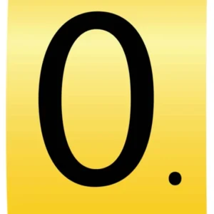 Cablecraft Number 0 Black on Yellow K-Type Cable Markers 4.2-7.0mm Dia - Loose Refill Pack of 100