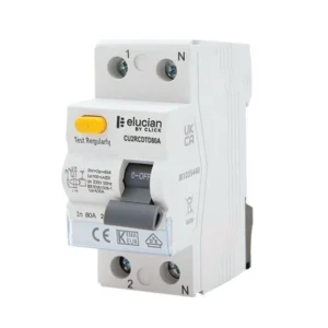 Elucian RCD Time Delay A Class 2 Pole 80A 100ma