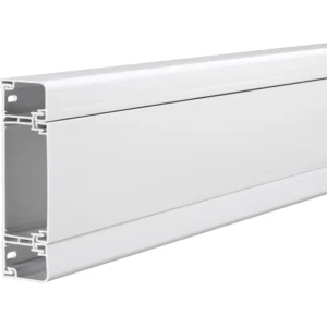 Schneider Electric Trunking 3Compartment 145 x 40mm x 3m White UPVC Cableline 40 Cl