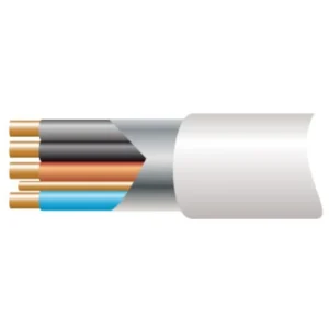 Prysmian FPPLUS4C 1.5mm² White Fire Performance Soft Skin Enhanced Cable 4-Core